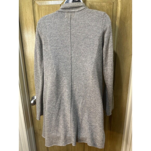 Cynthia Rowley 100% 2 ply Cashmere Grey Open Front Cardigan Sweater Small - Picture 4 of 6